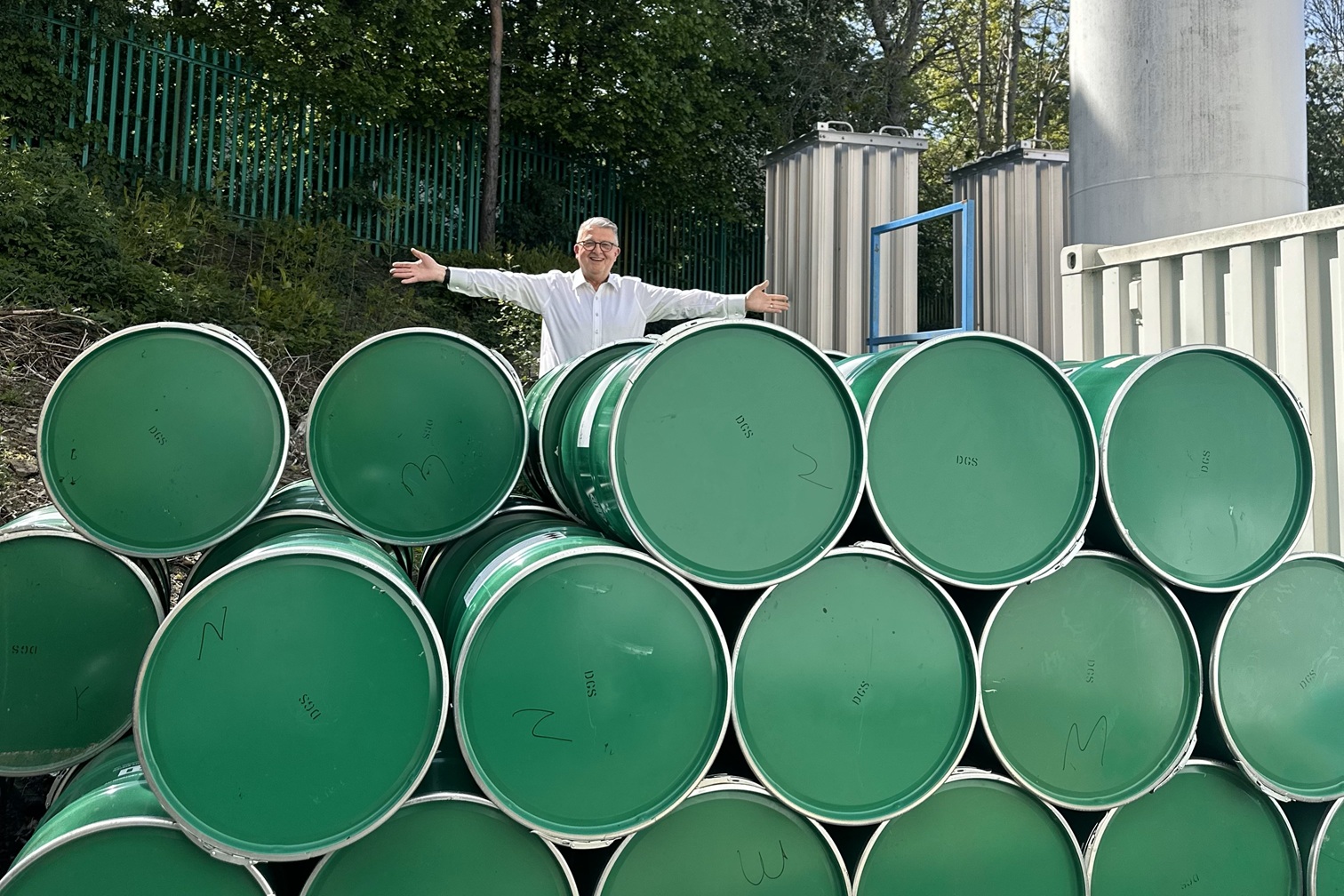 Morley Glass bangs the steel drum louder for waste re-use